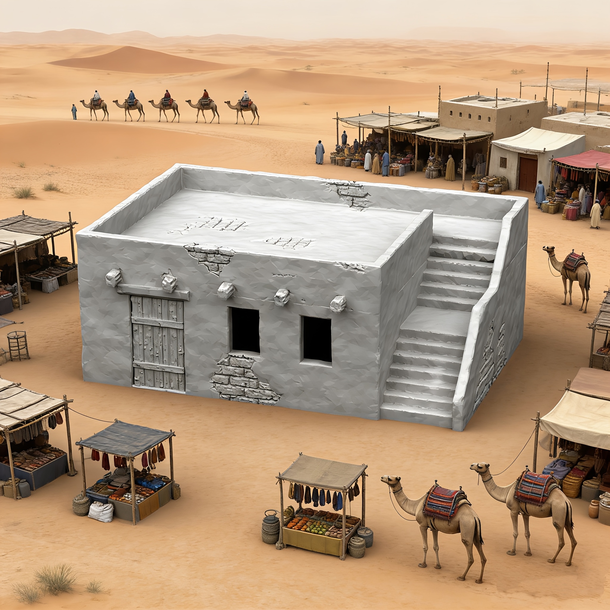 3DMAGIC Arabian Village RPG Terrain Set for Tabletop Games